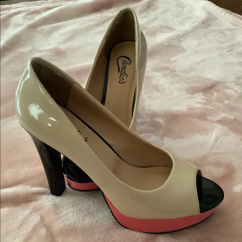 Candies open-toe heels